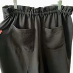 Madewell Black Drapey Drawstring Paperbag Pants 10 Photo 7