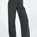 Princess Polly  Archer Pants Slate Gray Size 10 Pleated Front Wide Leg Pant Photo 0