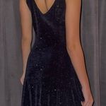 ABS Allen Schwartz Blue / Sparkle Dress Photo 1
