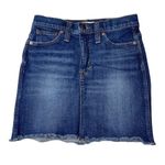 Madewell  Stretch Denim Straight Skirt Jean Medium Wash Women's Size 25 Photo 0