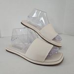 Steve Madden Womens Clyde Leather Slide Sandal Size 8 M Flats Cream Photo 0