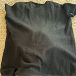 Vince cashmere black long sheer sleeve back pullover top Photo 9