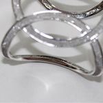 Rebecca Made in Italy Sparkly Silver Cuff Bracelet Photo 2