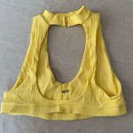 Beach Bunny  Yellow Ribbed 2 Piece Bikini Set High Neck Cut Out Photo 6