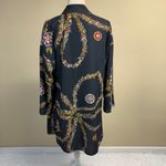 Modcloth Black Autumn Florals Open Front Kimono Size S Photo 4