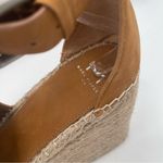 Marc Fisher Shoes Lannie Leather Ankle Strap Espadrille Platform Wedge Sandal 11 Photo 10