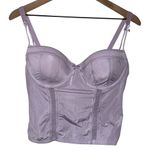 Fairy Milkmaid Lavender Lace Mesh Boned Padded Bustier Top Lingerie Camisole Purple Size undefined Photo 3