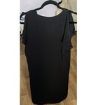 Adrianna Papell  Crepe Back Satin Ruffle Shift Dress Photo 2