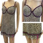 Rampage Vintage Y2K Semi Sheer Mesh Animal Print Cami Lingerie Top Womens 2X Photo 1