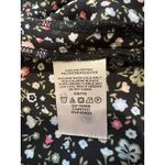 Loft  Black Ditsy Floral Blouse Ruffle Romantic Cottagecore Peasant Dainty Photo 6