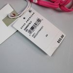 Good American NEW Always Fits Bikini Set One Shoulder Top Tiny Ties Bottom Pink Photo 14