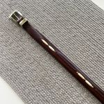 Vintage Brighton Dark Brown Leather Western Beaded Belt Size 42 Waist Photo 7