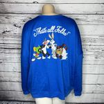 Looney Tunes NWT Size 3X Blue - That’s all Folks! Crew Neck Sweatshirt Top Photo 2