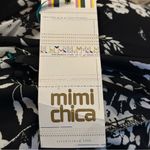 Mimi Chica  Black White Floral Kimono Bobble Trim TBEV757 Romantic Flowy‎ NWT S Photo 10