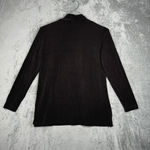 Chico's Blazer Women Medium Black Open Travelers Preppy Neutral Minimal Vintage Photo 2