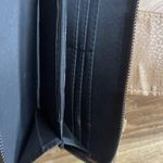 Baby Phat  Hand Clutch Wrist Wallet - Brown Leather with Rose Engraved Design Photo 9