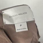 Brochu Walker Size P (XS/S) 100% Silk Brown Cuffed Mini Shorts Photo 6
