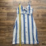 Love Tree Tie-Front Cutout Spaghetti Strap A-Line Dress Smocked back Sz Lg Photo 4