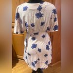 Free People Free People Drapey Shirred Shoulders Melanie Dress in Pearl Combo Floral Size 6 Photo 11