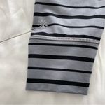 Athleta Active Relay Striped Tight Leggings in Grey and Black Stripe Size Medium Photo 7