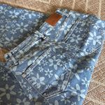 Judy Blue  HW FLOWER PRINT CROP WIDE LEG JEANS Photo 8