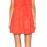 Tularosa Abbot Suede Mini Shift Dress Women's Small Clay Boho Festival Revolve Photo 1