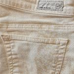 AG Adriano Goldschmied Adriano Goldschmied yellow/white snakeskin super skinny jeans Sz 27R Photo 3