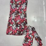 Cinq à Sept Cinq a Sept Black Floral 100% Silk Mini Slip Dress w/ Side Tie Size 2 Photo 0
