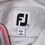 FOOTJOY Quarter Zip Pullover Top Size M Pink White Striped Long Sleeve Workout Size M Photo 5
