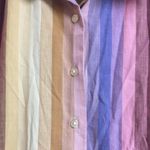 Forenza  Vintage Striped Rust and Purple Pink Button Down Medium Photo 6
