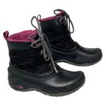 The North Face Boots Women 5 Black Stormkat Cold Weather Faux Fur Lined Gorpcore Photo 4