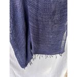 Monserat De Lucca Navy Open Weave Knit Tunic Cover Photo 5