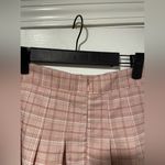 Pink Plaid Size 5 Unlined Zip Back Pleated Mini Skirt Schoolgirl Photo 2