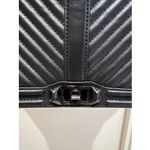 Rebecca Minkoff Love Jumbo Chevron Quilted Handbag Black Shoulder Bag Timeless Photo 3