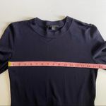 COS  Navy Peplum Flare Long Sleeve Top Photo 5