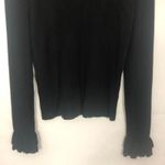 White House | Black Market Ruffle Sleeves Black Sweater Size XS Workwear Casual Photo 7
