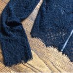 Long Sleeve Sheer Lace Top Black Photo 3