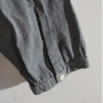 J.Crew  Penny Peasant Gingham Square Neck 3/4 Sleeve Top Black White XS Photo 9