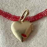 Clare V Heart Locket Charm Yellow Photo 0