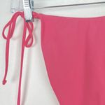 J.Crew NWT  Curved-Waist Cheeky String Bikini Bottom with Beads Pink Size Small Photo 8