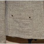 Anne Klein Ladies 2 Piece Gold Metallic Linen Blend Skirt Suit Size 12 Career Photo 4