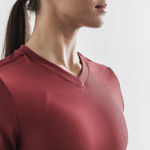 Nobull NWT V-Neck Long Sleeve Waffle Women's Sweatshirt - XS - Wine (Red) Photo 5