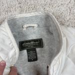 Eddie Bauer  Quilted Fleece Lined Vest Women's Cream White Full Zip Size M Photo 1