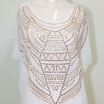 XOXO White Gold Embellished Studded Blouse! Photo 0