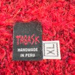 Tabask Vest Women XL Red Alpaca Wool Boucle Pockets Cozy Soft Peruvian Handmade Photo 11