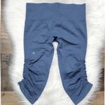 Lululemon  In The Flow Crop II Leggings Heathered Blue Denim NWOT Photo 12