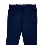 ZARA Basic Collection 4 Navy Blue Slim Fit Ankle Pants Office Work Trousers Photo 1