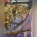 Ecote Ecoté Mermaid Purple Blue Embellished Maxi Dress Sequin Rhinestone Bodice Photo 3