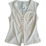 H&M Cream Buttoned Dress Tank Top Size Medium NEW NWT Photo 0