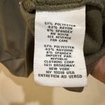 Magaschoni  Woman 1X Pullover Sweatshirt Olive Green Quarter Zip‎ Mock Neck Photo 3